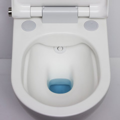 Laufen Cleanet Riva Унитаз-биде подвесной 600х395х405 мм, безободковый у с пультом д/у с сенс.экраном, съемное сиденье , цвет черный матовый