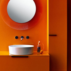 Laufen Kartell Шкаф подвесной, 300х300х1800мм, с 1 дверцей, SX, цвет: оранжевый глянцевый (НЕ производится!)