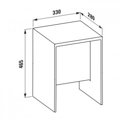 Laufen Kartell Табурет, 330х280х465мм, пластик, цвет: оранжевый