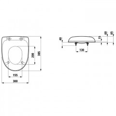 LAUFEN Florakids Сиденье с крышкой для унитаза 8.2003.1, цвет белый, цвет белый (без микролифта)