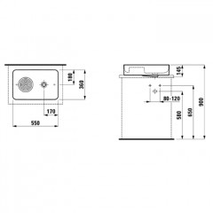 Laufen VAL Раковина-чаша 550х360х125мм без отв. под смеситель, цвет: белый