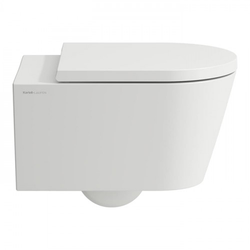 LAUFEN KARTELL Унитаз подвесной укороченный 490x370x285(430) мм., безободковый, цвет белый матовый (ВРЕМЕННО не поставляем!)