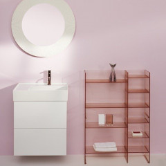 Kartell by laufen стакан 70x70x120 мм, пластик, пудровый розовый