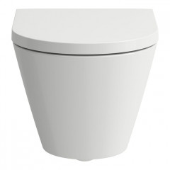 LAUFEN KARTELL Унитаз подвесной укороченный 490x370x285(430) мм., безободковый, цвет белый матовый (ВРЕМЕННО не поставляем!)