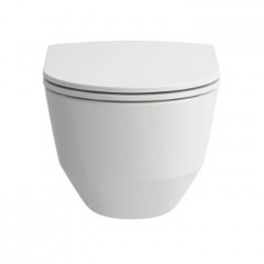 LAUFEN Pro Унитаз подвесной, безободк смыв Rimless, с инсталляционной системой, сиденье с микрол тонкое, панель смыва хром глянец