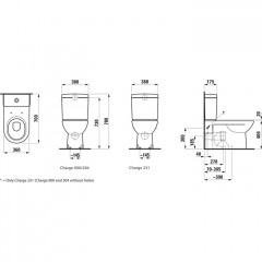 Laufen Pro Унитаз-компакт напольный,70х36х42 см, выпуск Vario, для бачка 82695.1/2/3/5, цвет белый