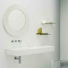 Laufen Kartell Зеркало круглое d=780мм, настенное, без подсветки, цвет: белый