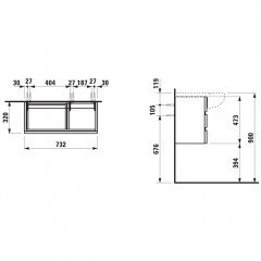 Laufen Alessi One Раковина 900х500х165мм с 1 отв. под смес, полка слева, с покр. LLC, цвет: белый