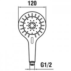 Laufen Mytwin ручной душ MyTwin120, 3 типа струи