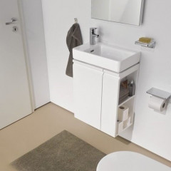 Laufen Pro S Раковина 48х28х85 мм,подв/на базу, левая, с 1 отв. под смес, c перелив, цвет: бел (последние 6шт СО СКЛАДА с базами 4.8300.1./4.8300.1)