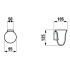 Laufen New Classic Стакан настенный для щеток 95х105х125 мм, керамический , в компл с крепежами, цвет белый глянцевый