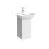 Laufen INO Тумба под раковину 810302, 320х340х605мм, с 1 дверцей, с сифоном, с 4 полками, DX, цвет: белый матовый