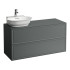 Laufen New Classic База под раковину подвесная, раковина слева , 1180х450х600 мм, 2 ящика, цвет серый (для раковины 816852)