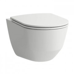 LAUFEN Pro Унитаз подвесной, безободк смыв Rimless, с инсталляционной системой, сиденье с микрол тонкое, панель смыва хром глянец