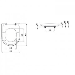 Laufen New Classic Сиденье для унитаза, съемное, с микролифтом, цвет Белый МАТОВЫЙ (продаем только с унитазом!)