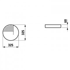 Laufen VAL Подставка круглая d=325мм, h=60мм, декоративная, цвет: белый