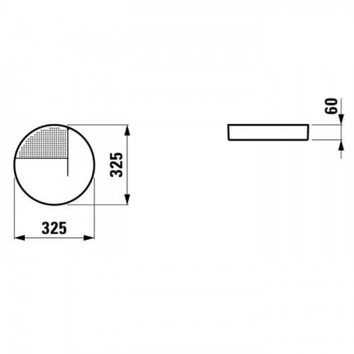 Laufen VAL Подставка круглая d=325мм, h=60мм, декоративная, цвет: белый
