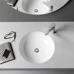 LAUFEN Pro BPRO B аковина, встраиваемая снизу, 420x420x120 мм, без отверстия для смесителя, не обработанная поверхность, цвет белый