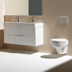 Laufen VAL Раковина 1200х420х115мм с 2 отв. под смеситель, цвет: белый