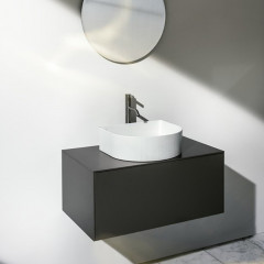 Laufen Sonar Раковина 410x365х130мм без перелива, без отв. под смеситель, с текстурой, цвет: белый глянец