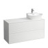 Laufen New Classic База под раковину подвесная, раковина справа , 1180х450х600 мм, 2 ящика, цвет чбелый глянцевый (для раковины 816852)