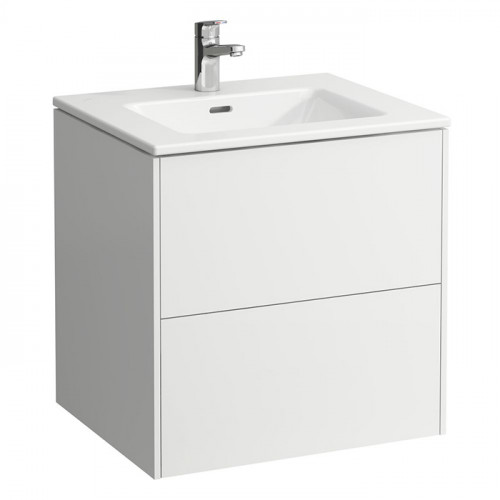 Laufen Pro S Комплект: шкафчик под раковину 600х500х610 мм., с раковиной Slim 600, подвесной, 2 ящика, включая органайзер, цвет белый матовый