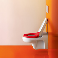 LAUFEN Florakids Сиденье для унитаза 8.2003.1, цвет белый, антибактериальное покрытие, цвет белый/микролифт (Без унитазов продаем по запросу!