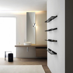 Kartell by laufen полка настенная Shellfish 450x155x40 мм, пластик, черный