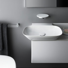 Laufen INO Раковина 900х450х120мм без отв. под смеситель, полка справа, с покр. LLC, цвет: белый