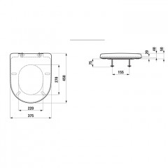 LAUFEN Pro Сиденье Universal цвет белый