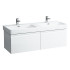 LAUFEN PRO S Тумба под раковину 8260x450x390мм., подвесная, 2 выдвижной ящик, 2 внутренний ящик с органайзером, цвет белый матовый