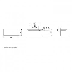 Laufen Living Square Керамическая полка навесная 900х380x35 (100) мм, обрезается до 650 мм, белый