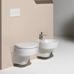 Laufen VAL Биде подвесное 530x390x430мм с 1 отв. под смеситель, без боковых отв, цвет: белый