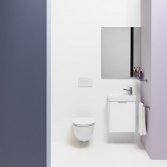 LAUFEN Pro NEW Унитаз подвесной 36х53х34 см (с ободком!), цвет белый c покрытием LCC