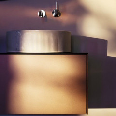 Laufen SONAR шкафчик под раковину, 1175х455х340 мм, 1 ящик, с отв.в центре, для 812340, 812341, 812342, 812343, медь и черный мрамор