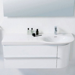 LAUFEN PALACE Раковина 1200х460х65 мм., столешница слева, с 1 отв для смес, с переливом, цвет белый (Со склада продаем с базами 4.0160.1/4.0160.2)