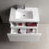 Laufen PRO S комплект: шкафчик с раковиной на 1 отв, 800х500х460 мм, с раковиной Slim 800 мм, 1 внутр. ящик, вкл.орган.для ящика, белый глянцевый