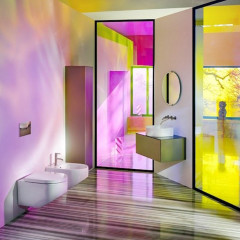 Laufen SONAR шкафчик под раковину, 1175х455х340 мм, 1 ящик, с отв.в центре, для 812340, 812341, 812342, 812343, медь и черный мрамор