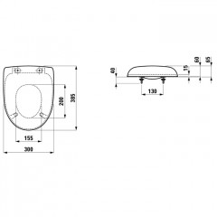 LAUFEN Florakids Сиденье для унитаза 8.2003.1, цвет белый/зеленый softclose