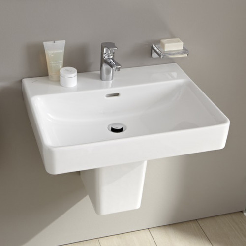 LAUFEN PRO S Раковина 550х46.5х95 мм., подвесная/на столешницу, с 1 отв для смесителя, с переливом, цвет белый