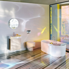 Laufen SONAR унитаз напольный 530x370x430 мм, безободковый смыв Rimless, выпускгоризонтальный/вертикальный, белый матовый