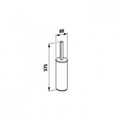 Laufen LB3 держатель для туалетной щетки (щетка в комплекте), свободностоящий, цвет хром