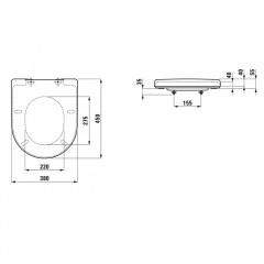 LAUFEN Pro New Сиденье Special съемное, для 82095.6/9, 82096.0/4-6, 82295.2/6, 82595.2, цвет белый