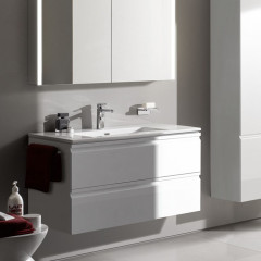 LAUFEN PRO S шкафчик под раковину, 1000х500х545 мм, с раковиной Slim 1000 мм, 2 ящика, включает в комплект органайзер для ящика, белый матовый