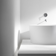 Laufen VAL Ванна 1300x1300x505мм, свободностоящая, круглая, с слив-переливом, материал: композит, цвет: белый