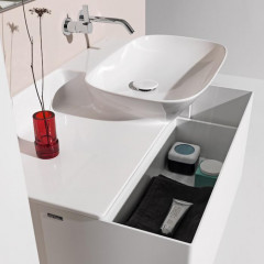 Laufen INO Тумба под раковину 8.1330.1/2, 770х350х355мм, с 1 выдвиж. ящиком, цвет: белый матовый