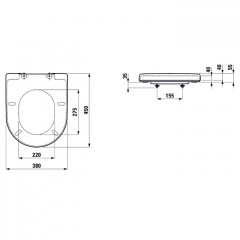 LAUFEN Pro New Сиденье Special съемное, для 82095.6/9, 82096.0/4-6, 82295.2/6, 82595.1/2, цвет белый/микролифт