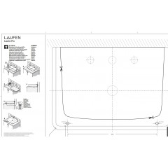 Laufen PRO S раковина, укороченная, для установки на поверхность, 550x380x95 мм, с 1 отв для смес по центру, белый