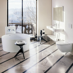 Laufen VAL Ванна 1300x1300x505мм, свободностоящая, круглая, с слив-переливом, материал: композит, цвет: белый