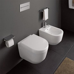 Laufen Pro Биде подвесное 53x36см, с 1 отв. под смеситель, без боковых отверстий для подвода воды, цвет: белый (со склада продаем с унитазом PRO!)